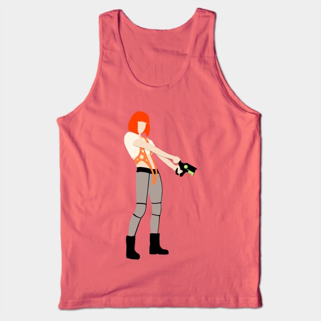 The Fifth Element - Leeloo Tank Top by OutlineArt